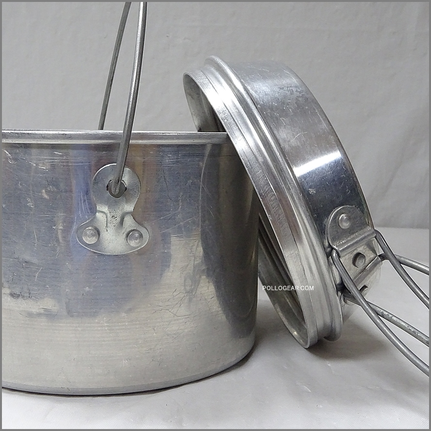 中サイズ 6インチ 良品<BR>ホットン ブルドッグ<BR>VINTAGE ビリーポット<BR>イングランド製 クッカー ビリー缶 ブッシュクラフト 丸大