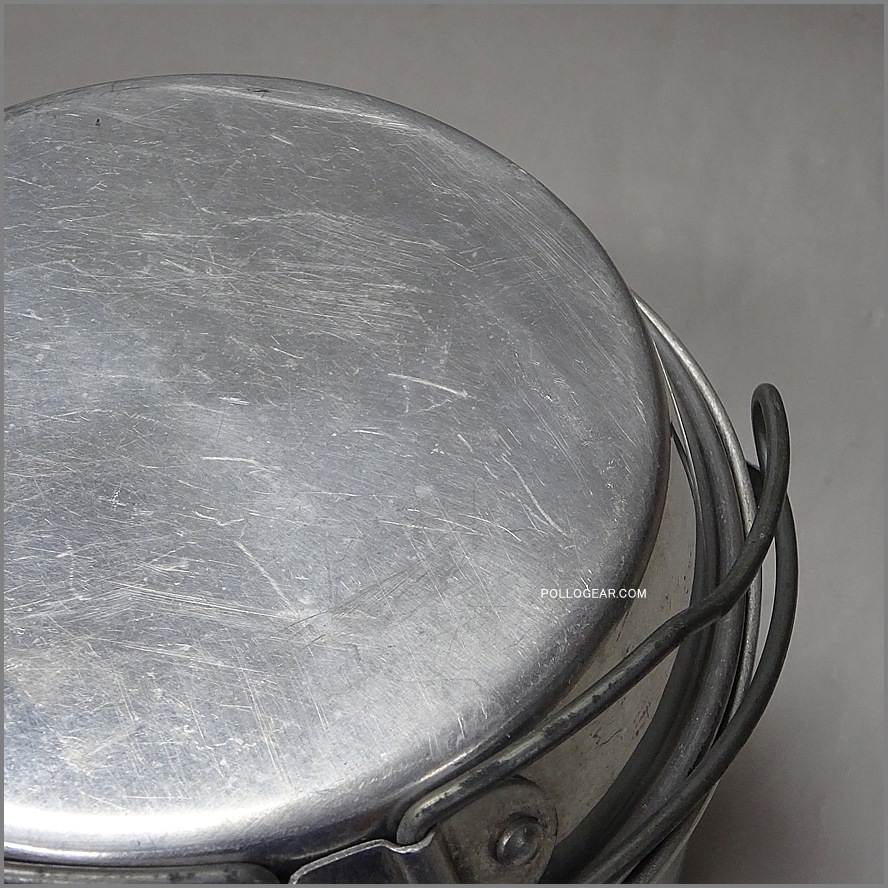 中サイズ 6インチ 良品<BR>ホットン ブルドッグ<BR>VINTAGE ビリーポット<BR>イングランド製 クッカー ビリー缶 ブッシュクラフト 丸大