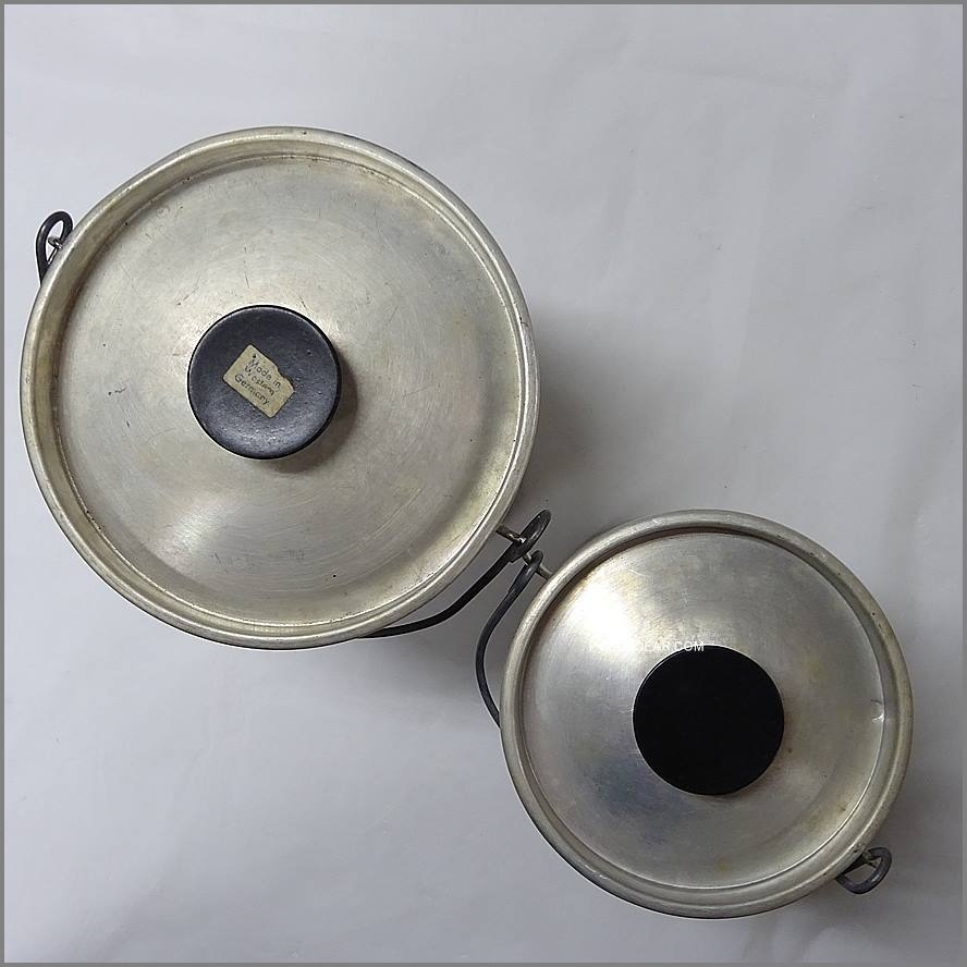 ヴィンテージ☆ボワット缶 ソーラー缶アッシュ4ロング（フタでON OFFライト付 ソーラー充電