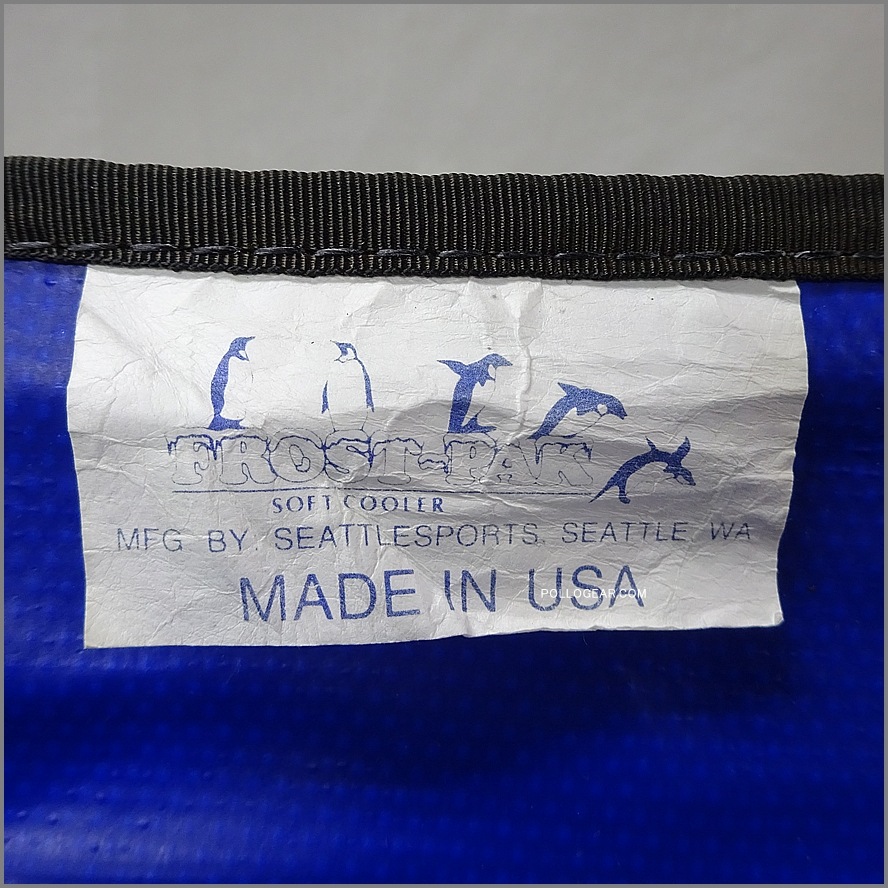 90’s L.L.Bean×SEATTLE SPORTS<BR>角型 ブルー 25QT Soft Cooler<BR>ソフトクーラー クーラーバッグ<BR>FROST-PAK フロストパック<BR>ビンテージクーラー ～1999年<BR>LLビーン×シアトルスポーツ