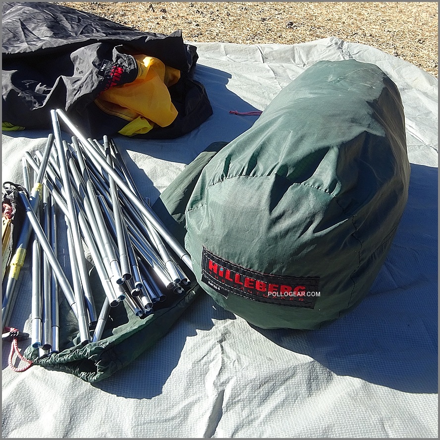 中古 美品 HILLEBERG KERON 4 GT グリーン フットプリント付 ケロン4GT HILLEBERG ヒルバーグ 濃いグリーン 純正フット