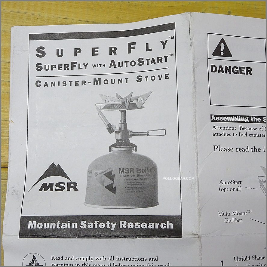 98~ MSR SUPERFLY<BR>スーパーフライ 前期型<BR>OLDモデル ガスストーブ<BR>シングルバーナー 