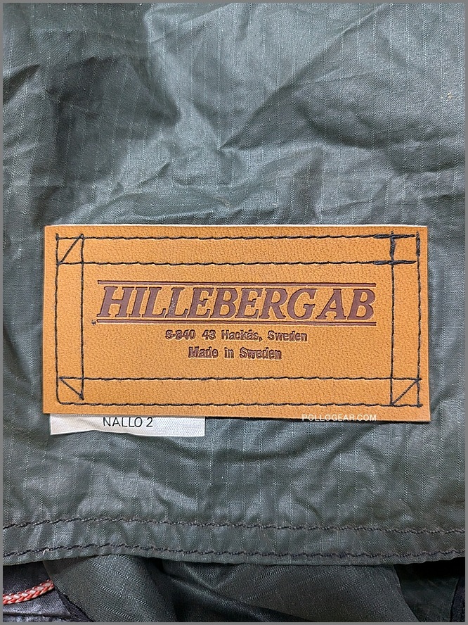1987年 初期型 Nallo2<br>HillebergAB 革タグ 旧カラー<br>ヒルバーグAB ナロ2<br>旧グリーン OLDモデル<br>