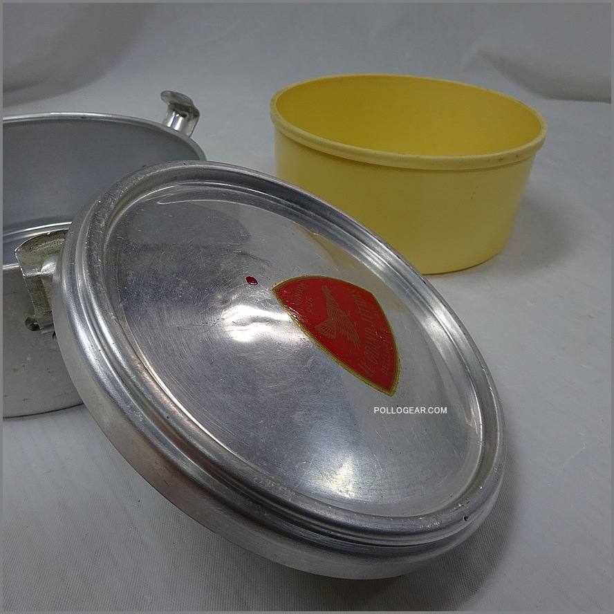 50’s LE GRAND TETRAS<BR>丸型 アルミ フードキャリー<BR>グランテトラ フードコンテナ<BR>Vintage バターケース スイングロック