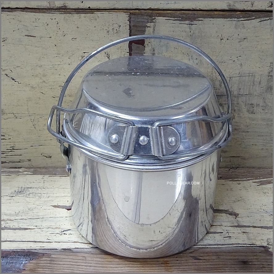 小サイズ 5インチ 美品<BR>ホットン ブルドッグ<BR>VINTAGE ビリーポット<BR>イングランド製 クッカー ビリー缶 ブッシュクラフト