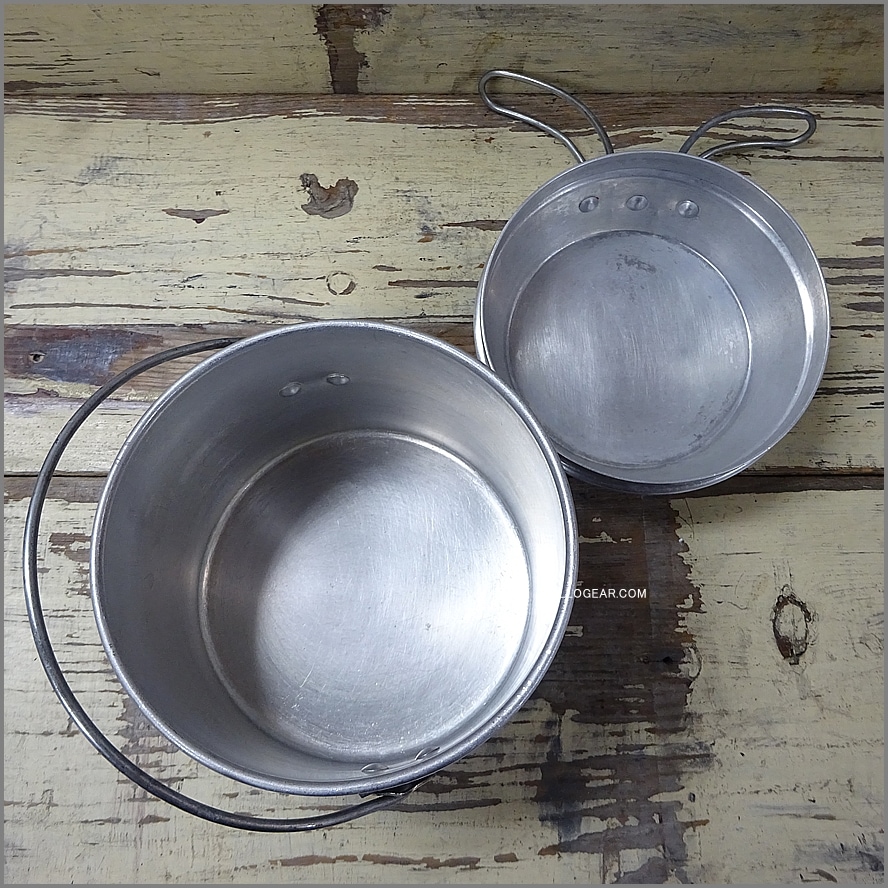 小サイズ 5インチ 美品<BR>ホットン ブルドッグ<BR>VINTAGE ビリーポット<BR>イングランド製 クッカー ビリー缶 ブッシュクラフト