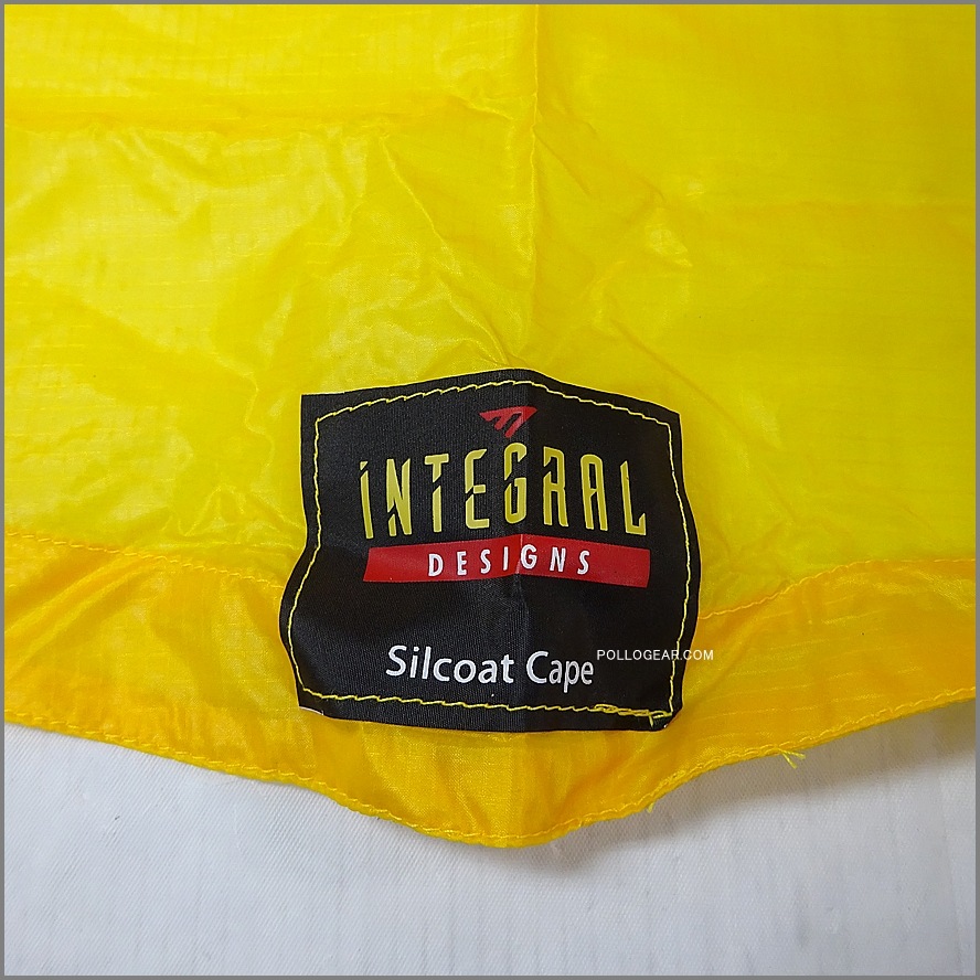 2012 デッドストック<br>INTEGRAL DESIGNS Silcoat Cape<br>シルナイロン シルコートケープ<br>ウルトラライト ポンチョ<br>インテグラルデザイン