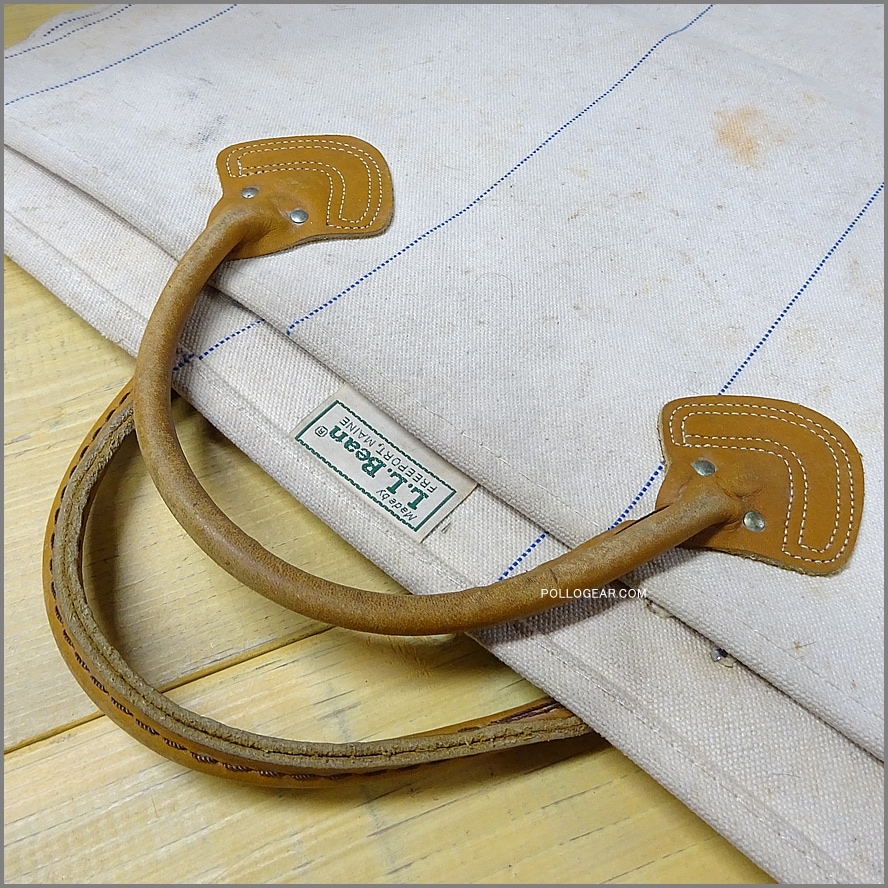 1980年代 LLビーン<BR>ログバッグ ログキャリー<BR>LLBean LOG BAG VINTAGE<BR>キャンバス 薪 バッグ