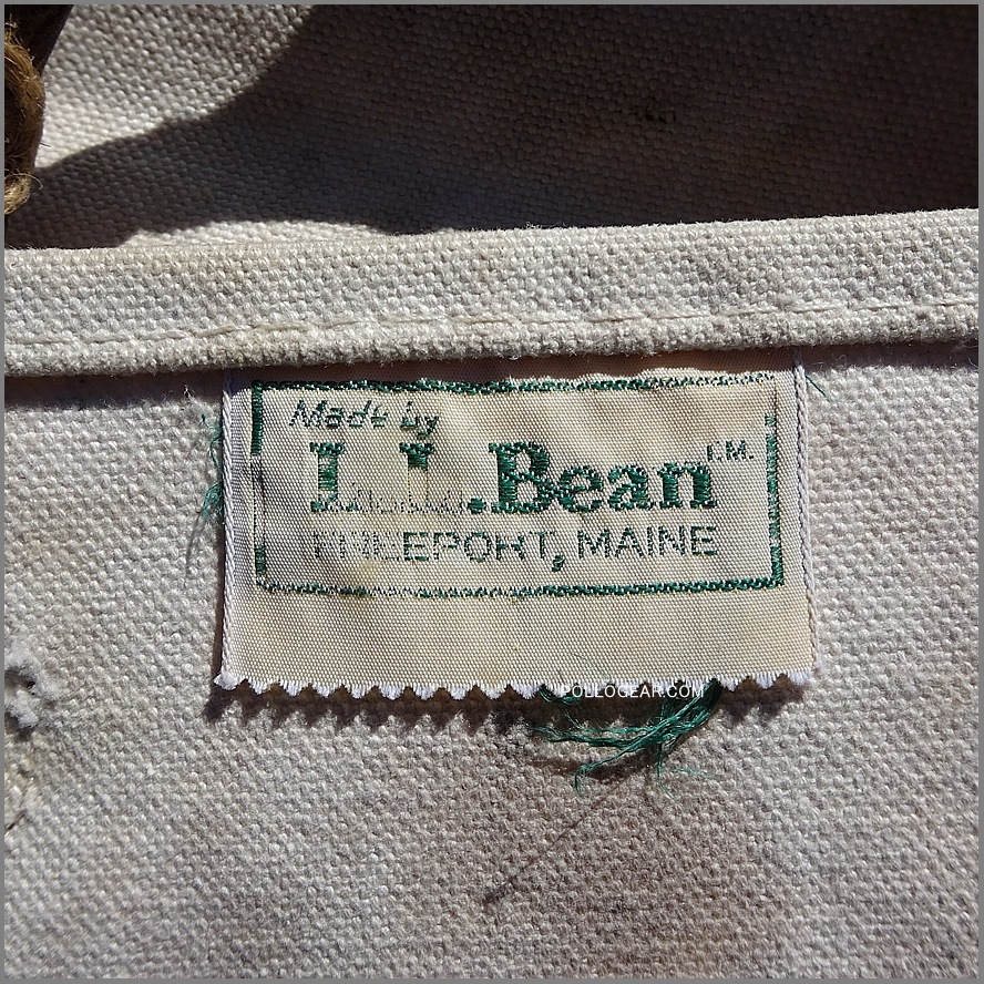 1970年代 LLビーン<BR>ログバッグ ログキャリー<BR>LLBean LOG BAG VINTAGE<BR>キャンバス 薪 バッグ