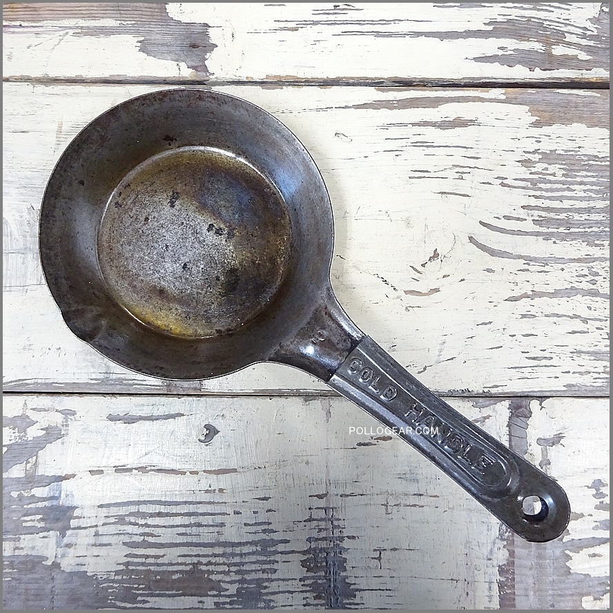 ビンテージ コールドハンドル フライパン 1950年代 COLD HANDLE<BR> ビンテージ フライパン<BR>鉄フライパン