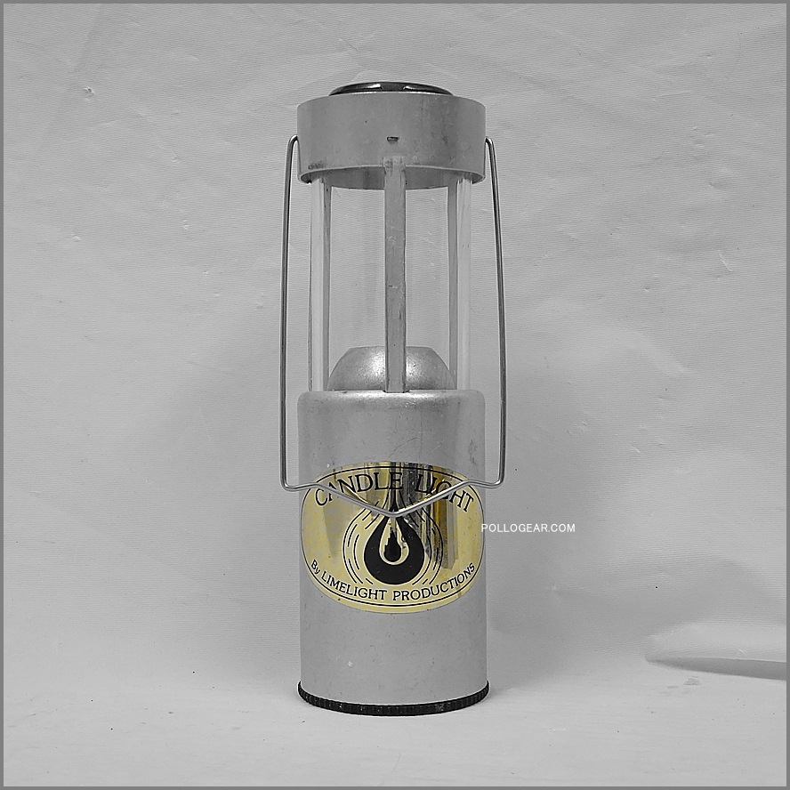1985年 CANDLE LIGHT<br>LLP×UCO PAT PEND №2<br>ラムライト アルミ シルバー<br>ビンテージ キャンドルランタン<br>Limelight Productions