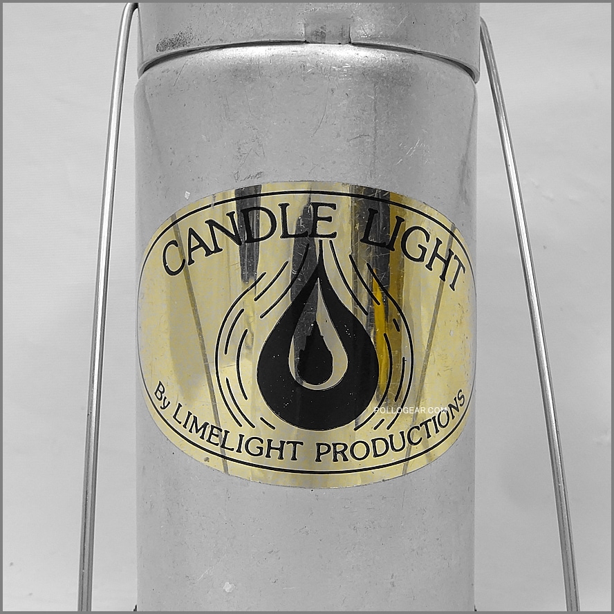1985年 CANDLE LIGHT<br>LLP×UCO PAT PEND №2<br>ラムライト アルミ シルバー<br>ビンテージ キャンドルランタン<br>Limelight Productions
