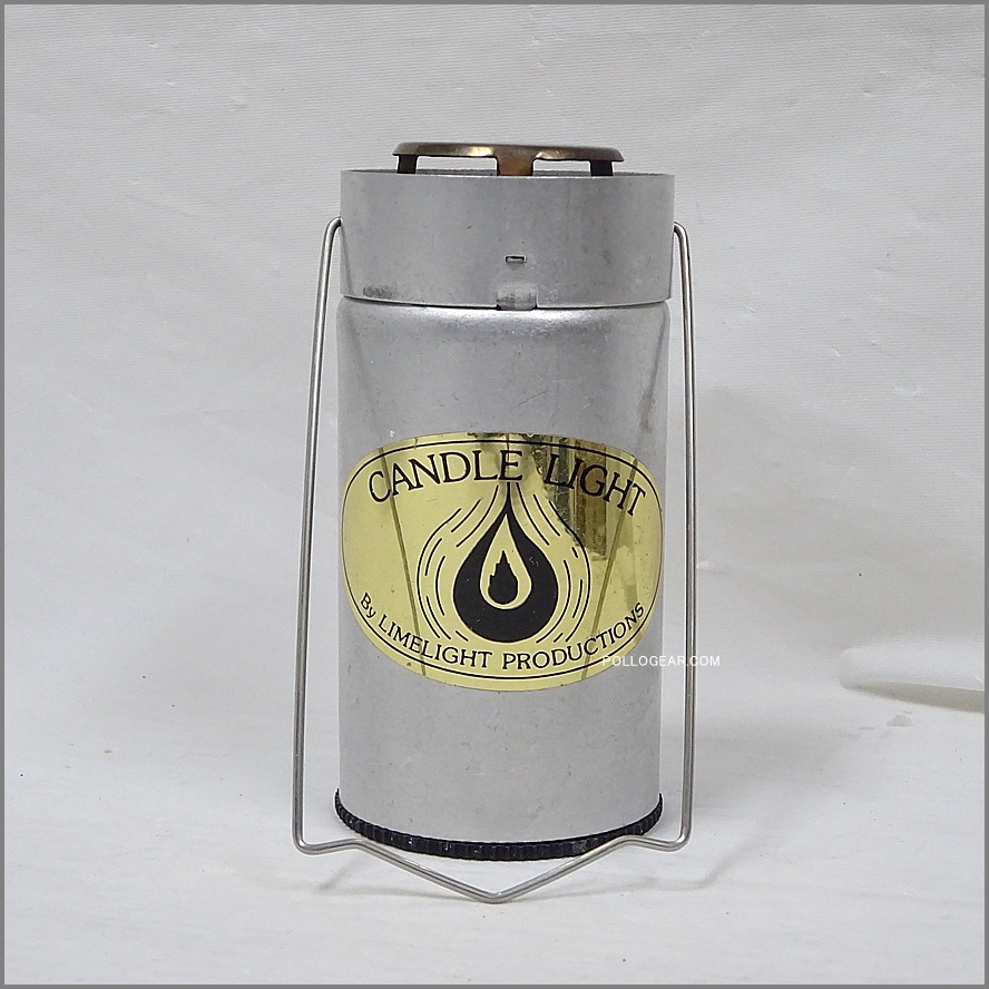 1985年 CANDLE LIGHT<br>LLP×UCO PAT PEND №2<br>ラムライト アルミ シルバー<br>ビンテージ キャンドルランタン<br>Limelight Productions