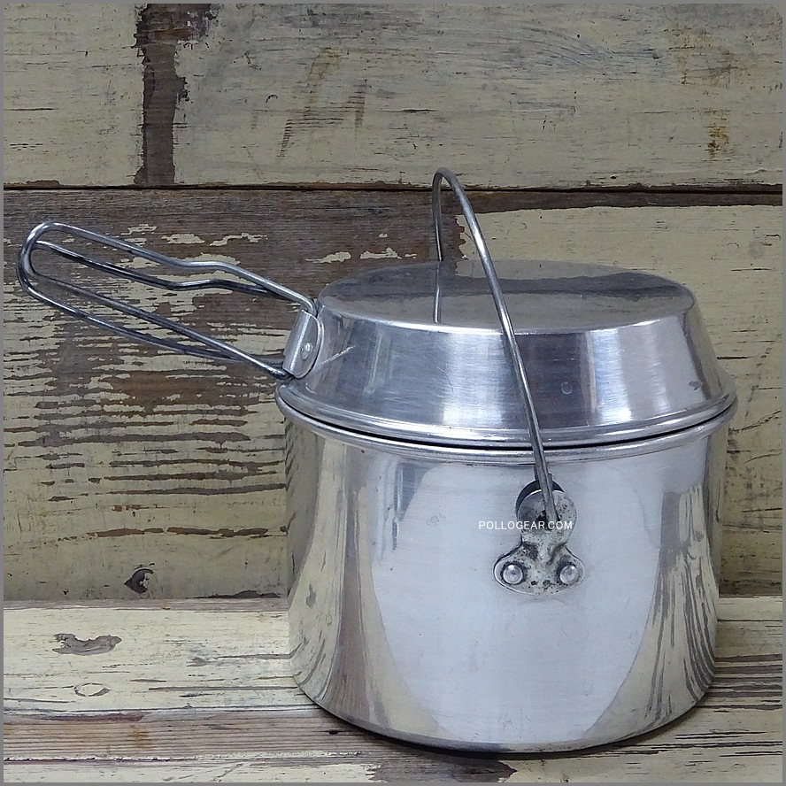 中サイズ 6インチ 美品<BR>ホットン ブルドッグ<BR>VINTAGE ビリーポット<BR>イングランド製 クッカー ビリー缶 ブッシュクラフト