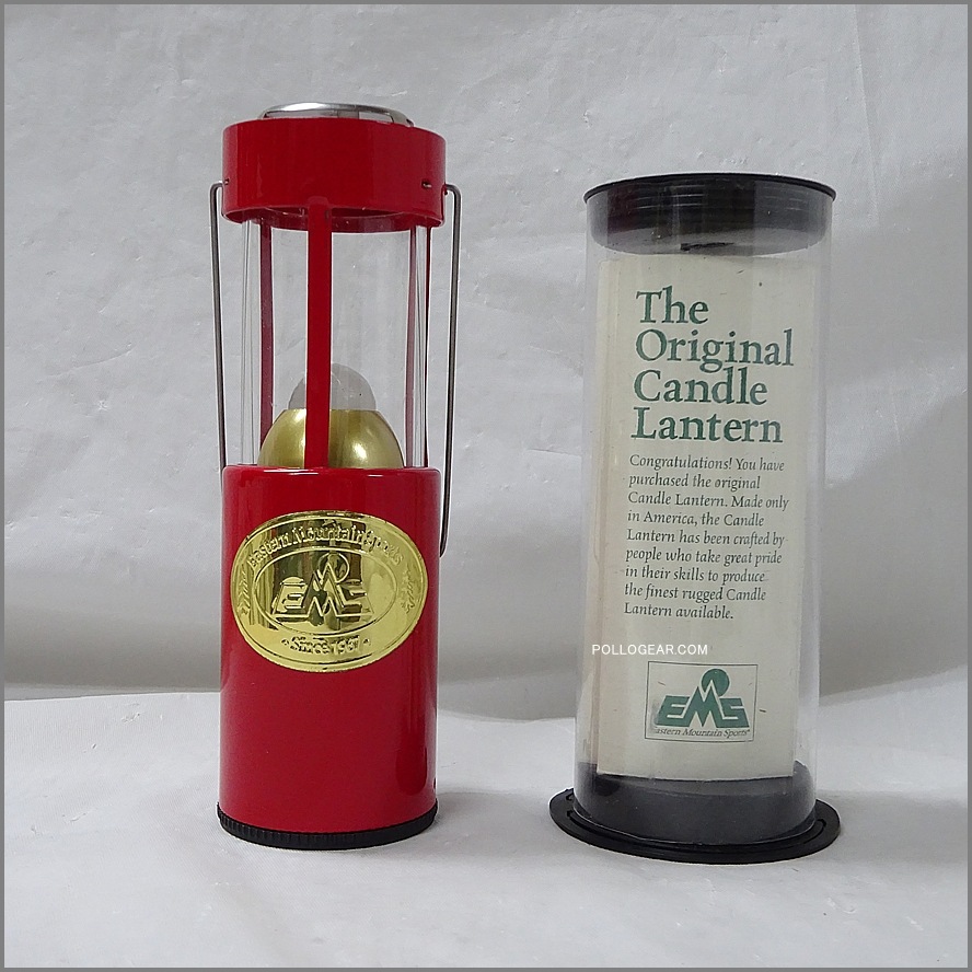 ~97 デッドストック EMS<br>Eastern Mountain Sports × UCO<br>VINTAGE キャンドルランタン<br>MADE IN USA ケース付き<br>レッド 赤 ろうそくランタン