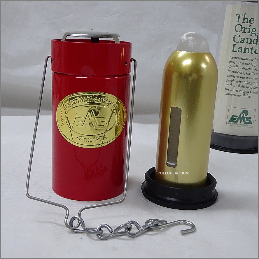 ~97 デッドストック EMS<br>Eastern Mountain Sports × UCO<br>VINTAGE キャンドルランタン<br>MADE IN USA ケース付き<br>レッド 赤 ろうそくランタン