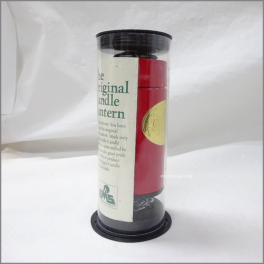 ~97 デッドストック EMS<br>Eastern Mountain Sports × UCO<br>VINTAGE キャンドルランタン<br>MADE IN USA ケース付き<br>レッド 赤 ろうそくランタン