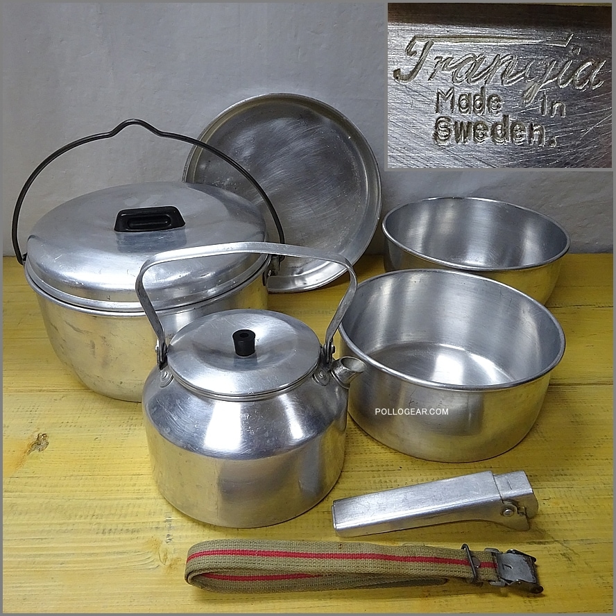 1969-75年 トランギア VINTAGE<BR>№24 キャンピングセット<BR>Trangia 筆記体ロゴ ビンテージ<BR>SWEDEN製 クッカー
