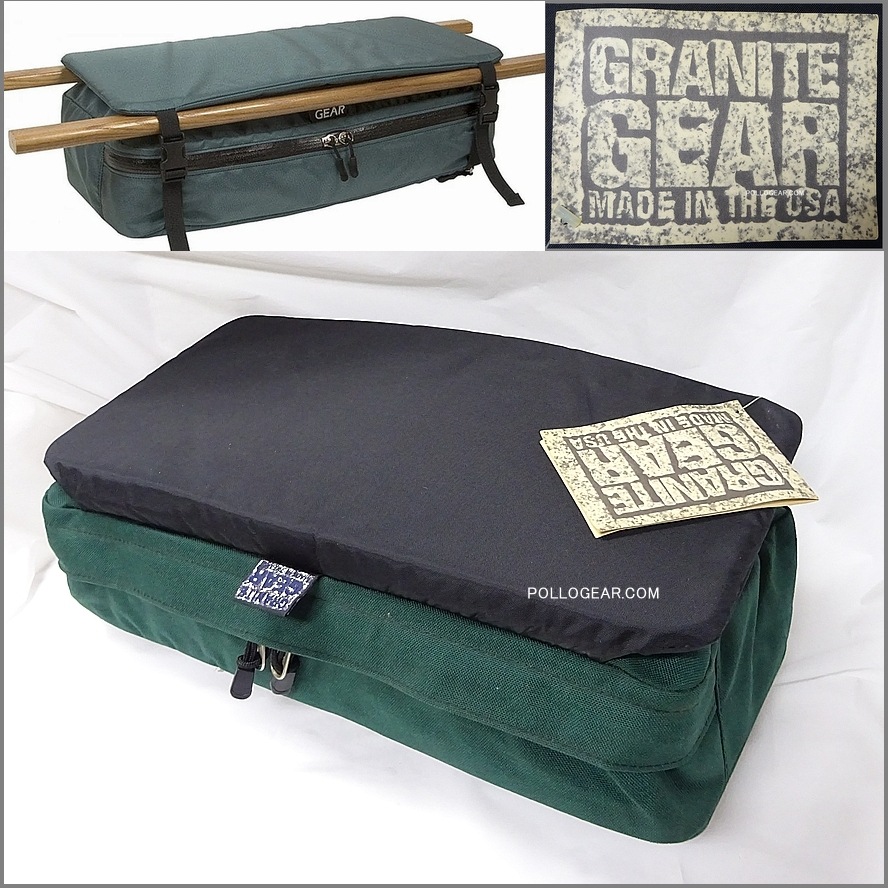 1996年 Vintage Granite Gear<br>デッドストック 旧タグ 旧ロゴ<br>カヌー パッド付き シートバッグ<br>グラナイトギア padded stowaway<br>カナディアンカヌー オーガナイザー