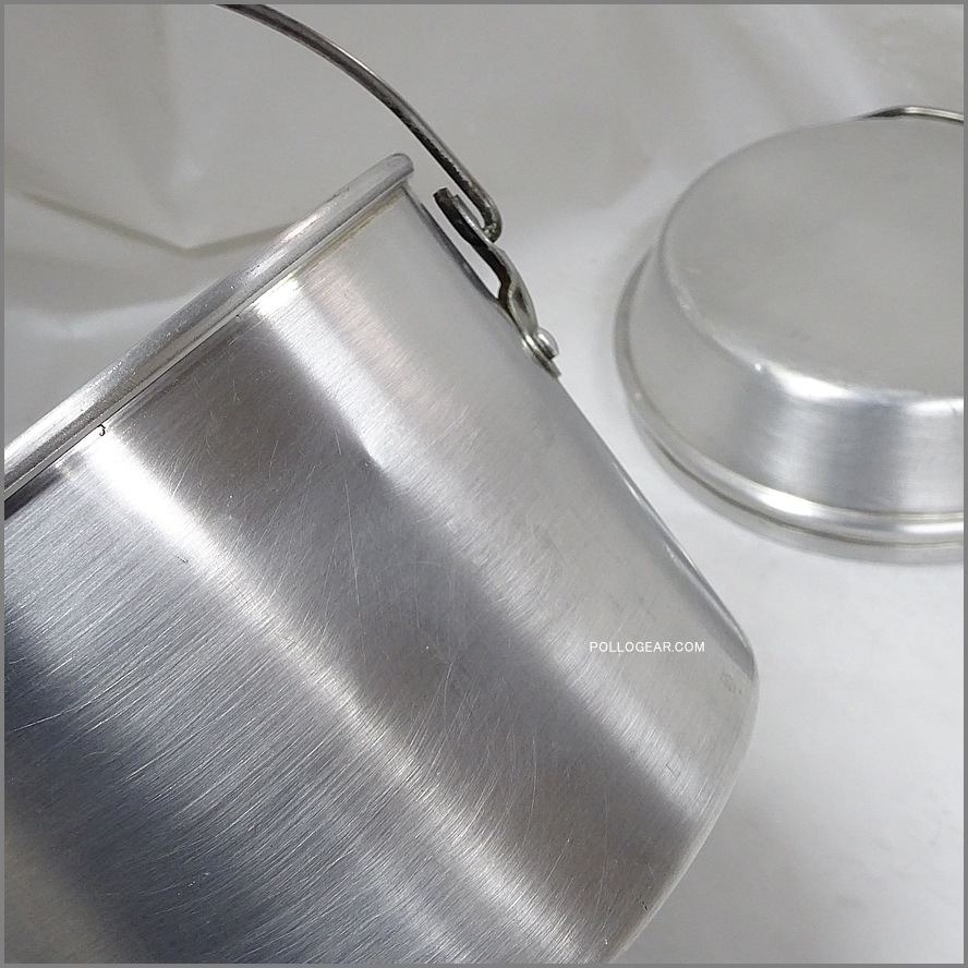 中サイズ 6インチ 良品<BR>ホットン ブルドッグ<BR>VINTAGE ビリーポット<BR>イングランド製 クッカー ビリー缶 ブッシュクラフト