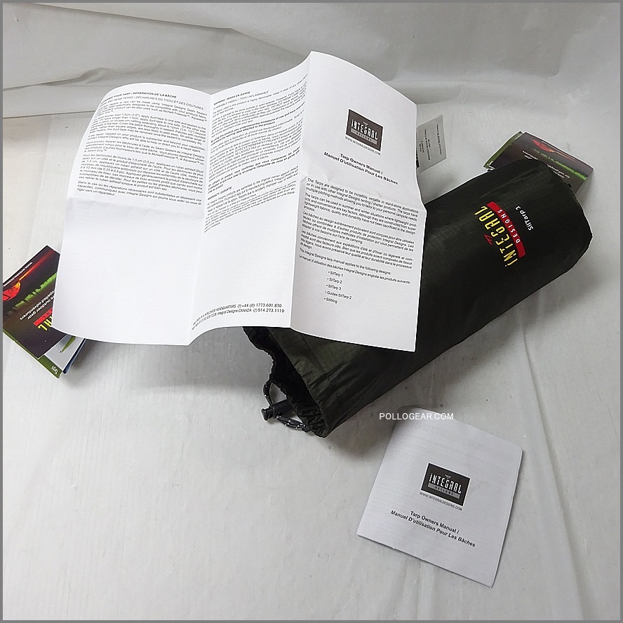 2011 デッドストック<br>INTEGRAL DESIGNS SilTarp3<br>シルナイロン フラットタープ<br>ウルトラライト シルタープ<br>10' x 12' Flat Tarp - Silnylon (3.05m×3.66m)