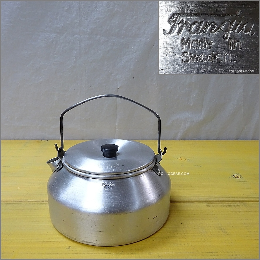 Early1970 Trangia VINTAGE<BR>トランギア 筆記体ロゴ<BR>0.9L ケトル やかん<BR>ビンテージ キャンプギア
