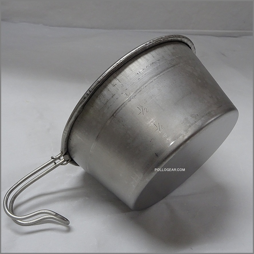 初期型 ROCKY CUP PINT<BR>ロッキーカップ 1パイント<BR>シェラカップ アメリカ製<BR>リッドバー付き VINTAGE