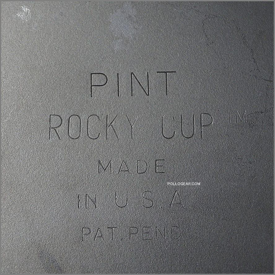 初期型 ROCKY CUP PINT<BR>ロッキーカップ 1パイント<BR>シェラカップ アメリカ製<BR>リッドバー付き VINTAGE