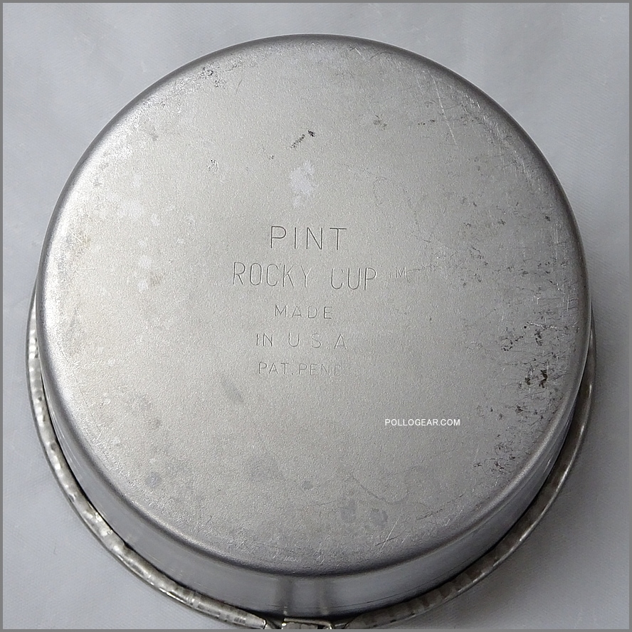 初期型 ROCKY CUP PINT<BR>ロッキーカップ 1パイント<BR>シェラカップ アメリカ製<BR>リッドバー付き VINTAGE