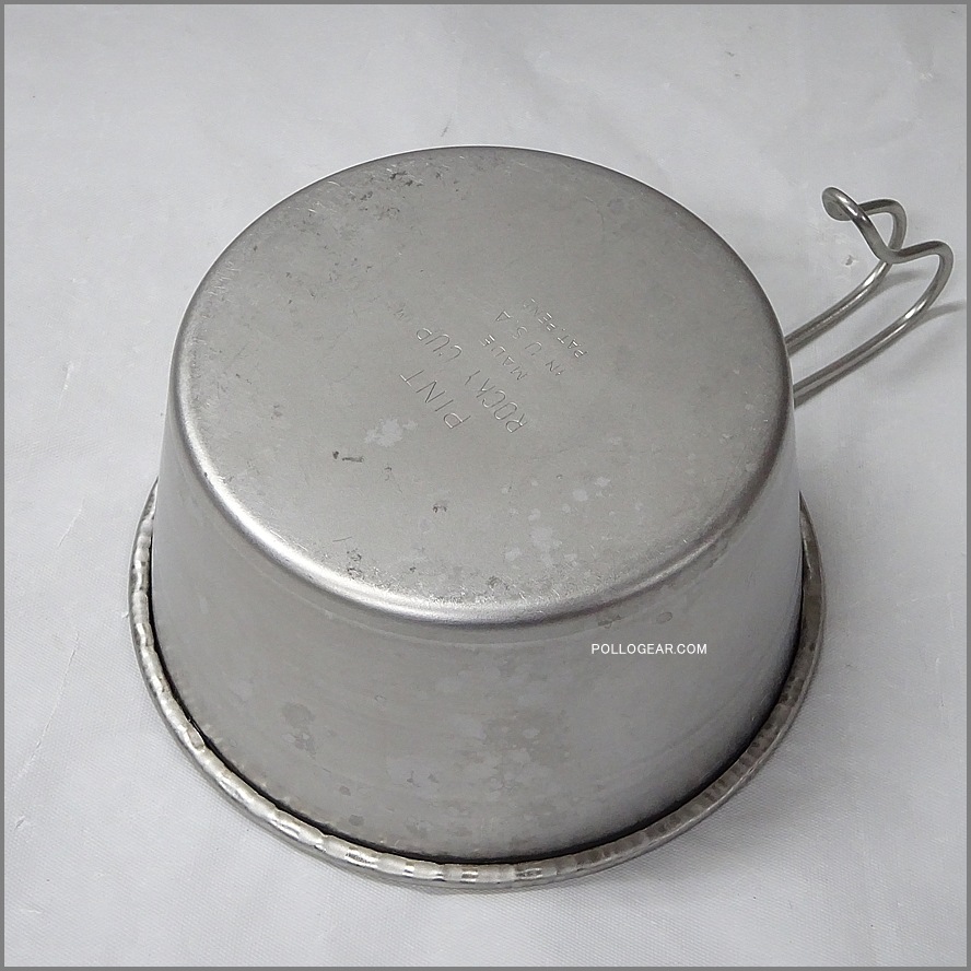 初期型 ROCKY CUP PINT<BR>ロッキーカップ 1パイント<BR>シェラカップ アメリカ製<BR>リッドバー付き VINTAGE