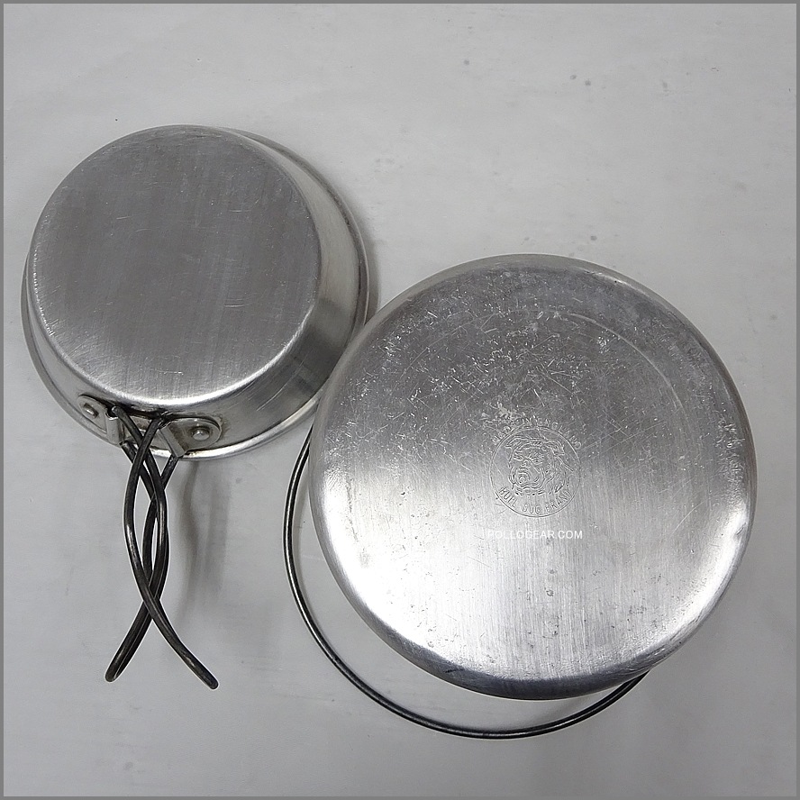 小サイズ 5インチ 良品<BR>ホットン ブルドッグ<BR>VINTAGE ビリーポット<BR>イングランド製 クッカー ビリー缶 ブッシュクラフト