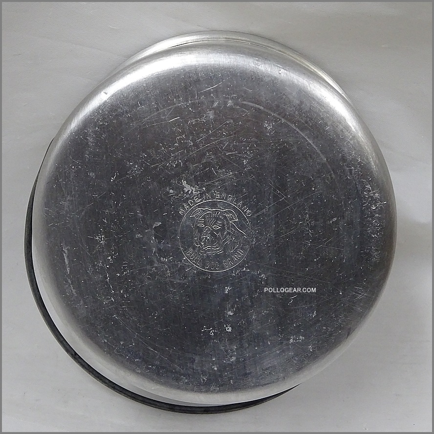 小サイズ 5インチ 良品<BR>ホットン ブルドッグ<BR>VINTAGE ビリーポット<BR>イングランド製 クッカー ビリー缶 ブッシュクラフト