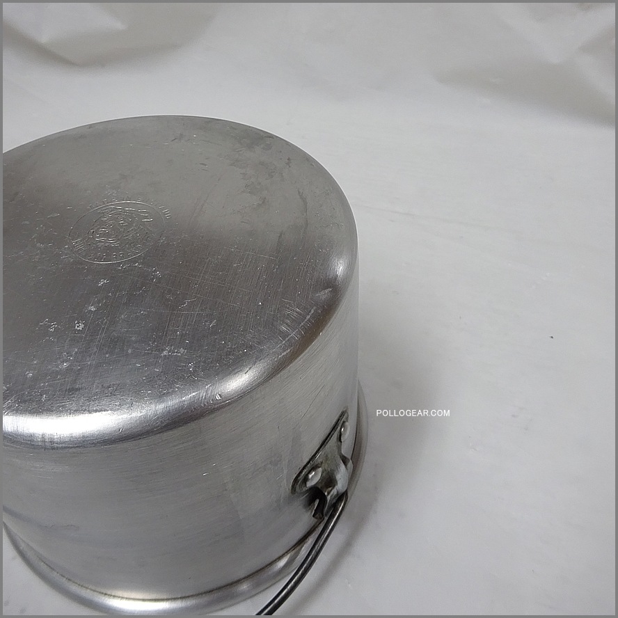 小サイズ 5インチ 良品<BR>ホットン ブルドッグ<BR>VINTAGE ビリーポット<BR>イングランド製 クッカー ビリー缶 ブッシュクラフト