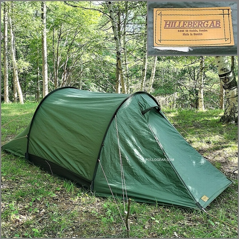 1987年 初期型 Nallo2<br>HillebergAB 革タグ 旧カラー<br>ヒルバーグAB ナロ2<br>旧グリーン OLDモデル<br>