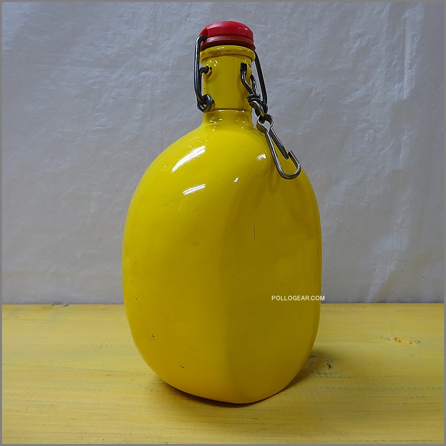 フランス製 ビンテージセット グランテトラ水筒　黄色と銀 真鍮取手片手鍋5点 フランス製 ビンテージセット グランテトラ水筒 黄色と銀 真鍮取手片手