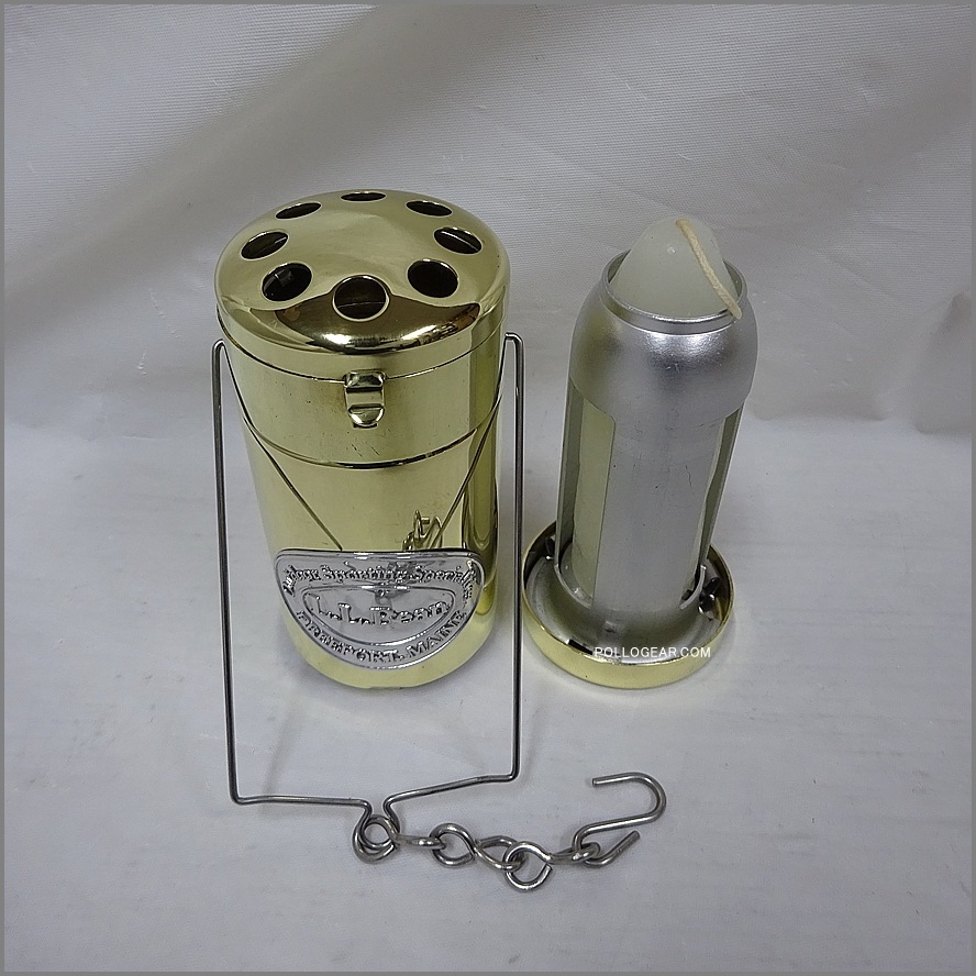初期型 LLビーン バフ仕上げ<BR>ブラス キャンドルランタン<BR>未使用 フリップトップ 真鍮製<BR>オールドランタン Vintage