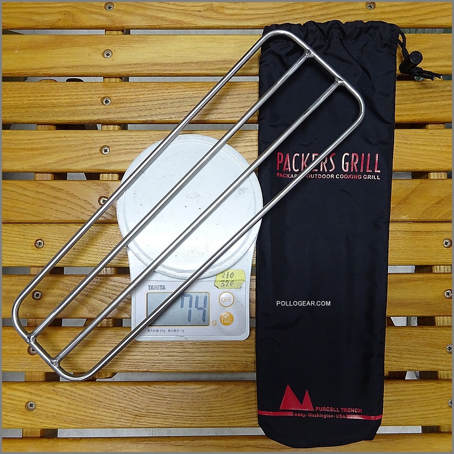 チタン製 Purcell Trench<BR>パーセルトレンチ<BR>Ti パッカーズ 2グリル<BR>Titanium Packers 2 Grill USA<BR>焚き火台 ゴトク グリル アメリカ製