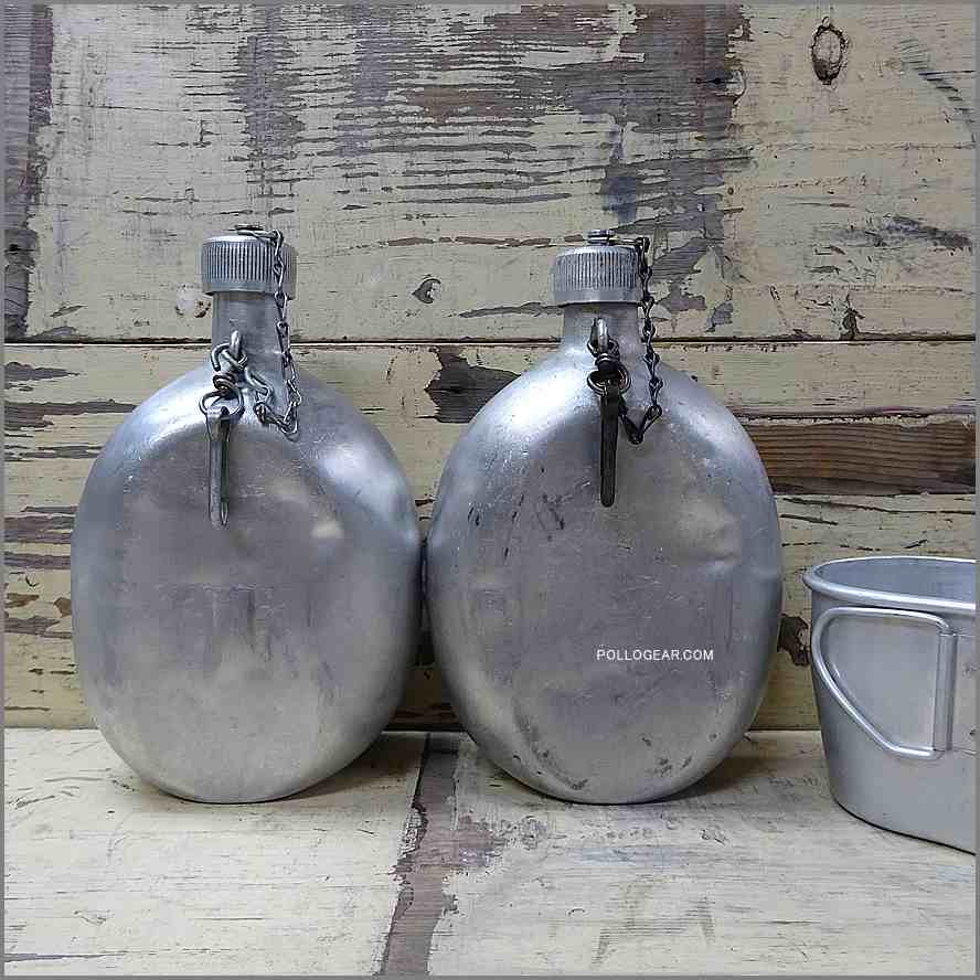 50’s LE GRAND TETRAS<BR>キャンティーンカップ<BR>1リットルボトル 2本<BR>グランテトラ デンマークCF刻印<br>VINTAGE ウォーターボトル