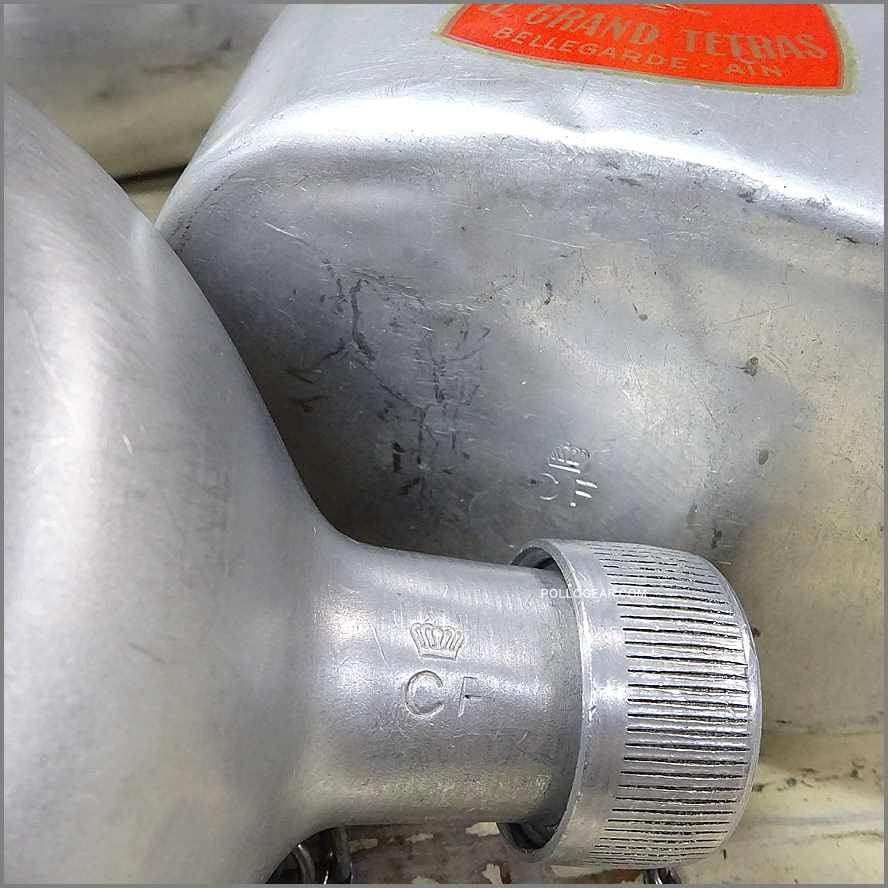 50’s LE GRAND TETRAS<BR>キャンティーンカップ<BR>1リットルボトル 2本<BR>グランテトラ デンマークCF刻印<br>VINTAGE ウォーターボトル