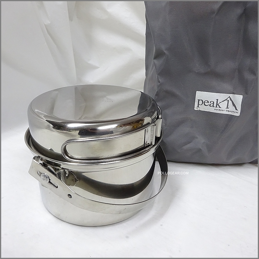 Coleman PEAK1 Trekker Cook Kit コールマン 美品 コールマン PEAK1<BR>1990年代 ステンレスクッカー<BR>8553-475