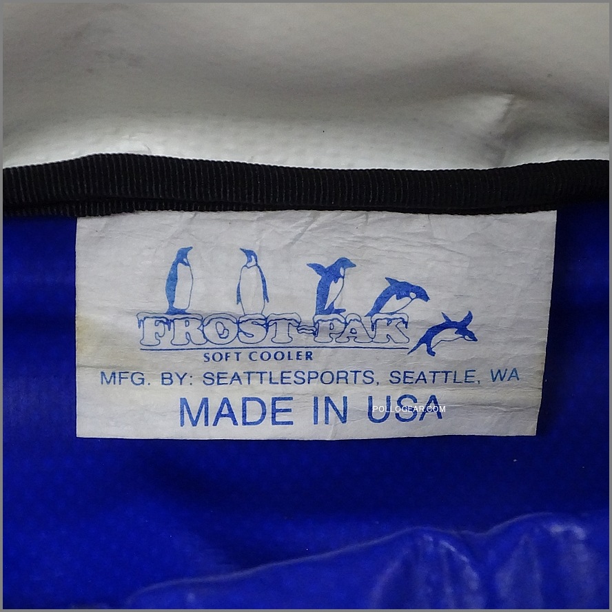 90’s L.L.Bean×SEATTLE SPORTS<BR>角型 ブルー 25QT Soft Cooler<BR>ソフトクーラー クーラーバッグ<BR>FROST-PAK フロストパック<BR>ビンテージクーラー ～1999年<BR>LLビーン×シアトルスポーツ