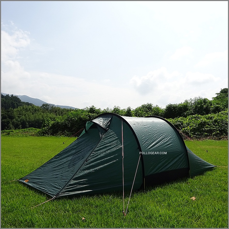 1987年 初期型 Nallo3<br>HillebergAB 革タグ 旧カラー<br>ヒルバーグAB ナロ3<br>旧グリーン OLDモデル<br>