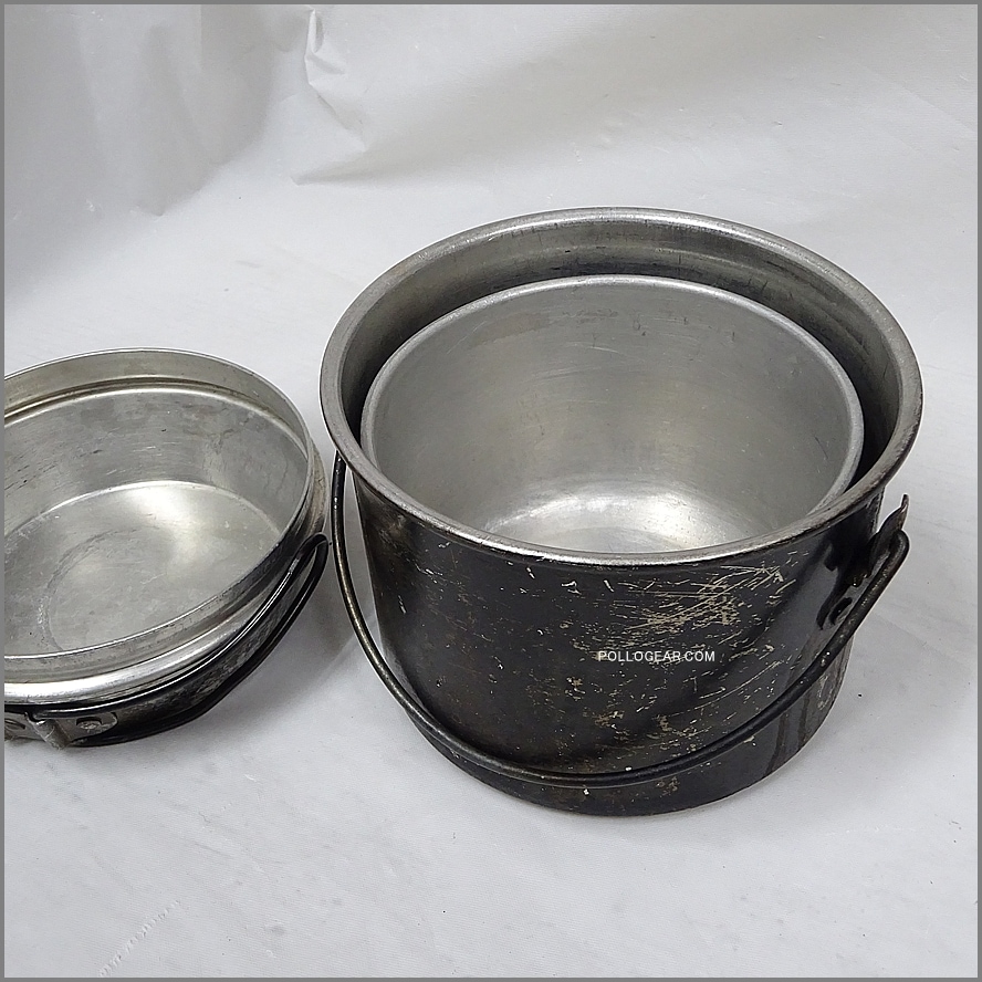 極小４インチ ポット<BR>ホットン ブルドッグ<BR>ノーハンドル POT<BR>イングランド製 クッカー<BR>VINTAGE メスキット