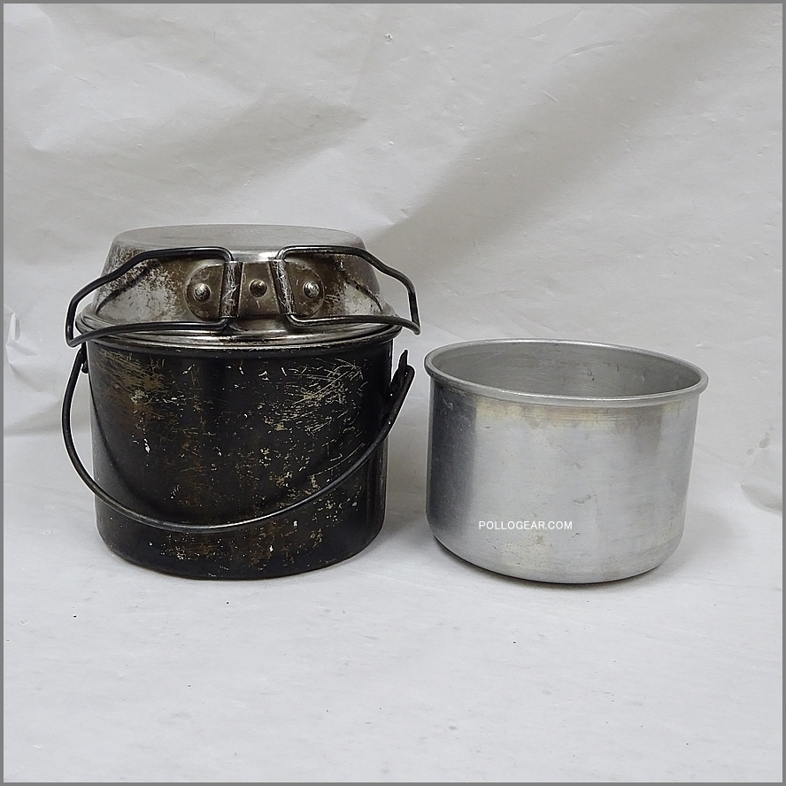 極小４インチ ポット<BR>ホットン ブルドッグ<BR>ノーハンドル POT<BR>イングランド製 クッカー<BR>VINTAGE メスキット