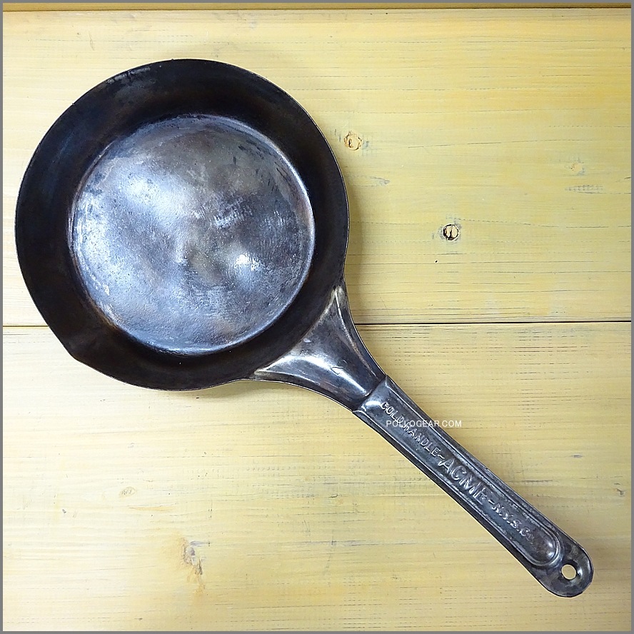 1940年代 ACME NYS Co<BR>ビンテージ フライパン<BR>鉄フライパン アメリカ製<BR>Cowboy Frying Pans 225㎜