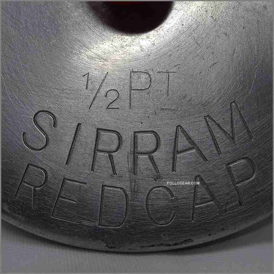 1960年 SIRRAM №6<BR>RED CAP ハーフパイント<BR>MADE IN ENGLAND<BR>シラム BOILLING SET