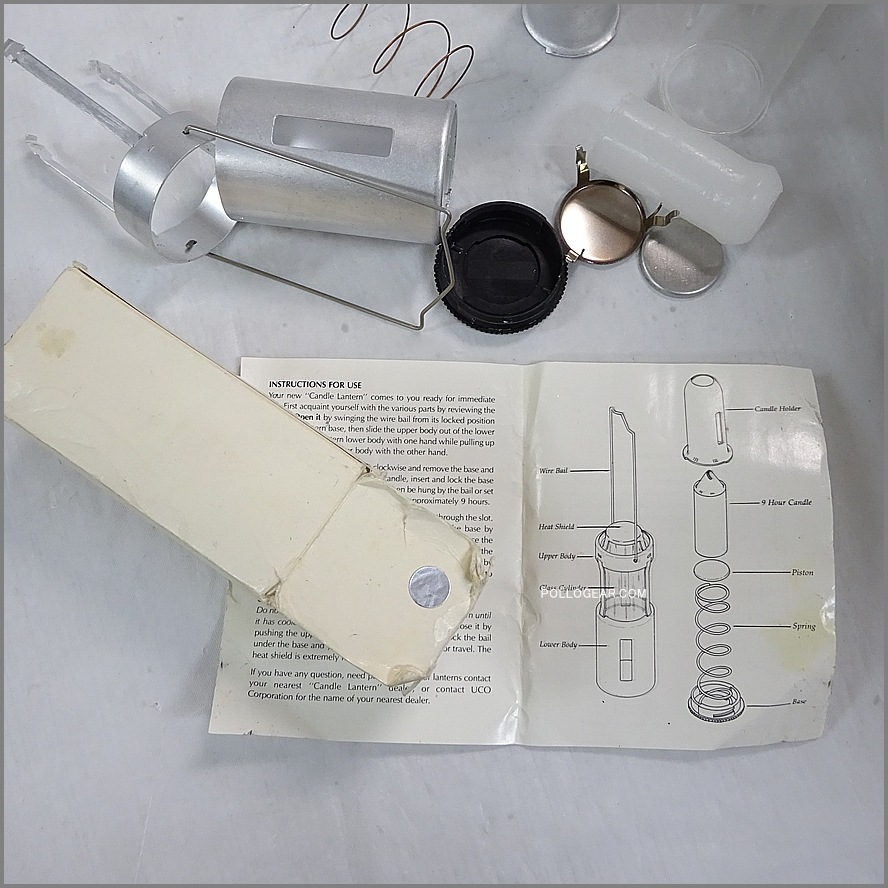 初期型 UCO×REI 山型ハンドル<BR>1984年モデル PAT PEND №2<BR>箱付き キャンドルランタン<BR>VINTAGE アールイアイ ユーシーオー