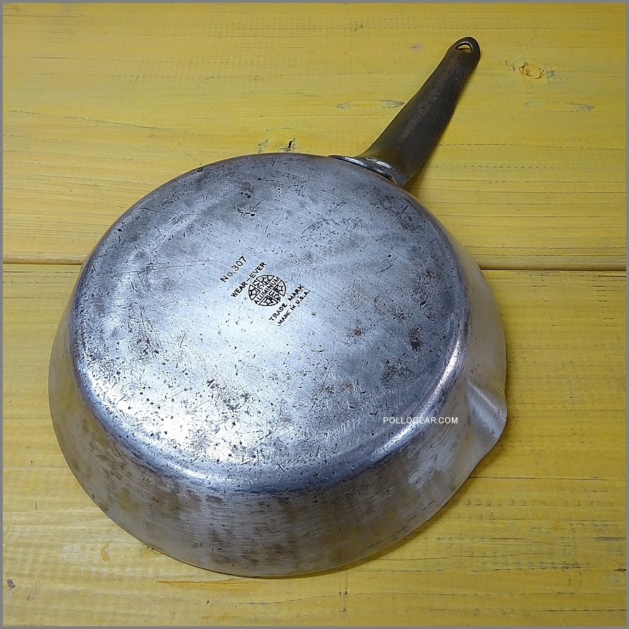 1940’s WEAR-EVER 307<BR>ビンテージ フライパン<BR>アルミフライパン USA製<BR> Aluminum Frying Pans 178㎜