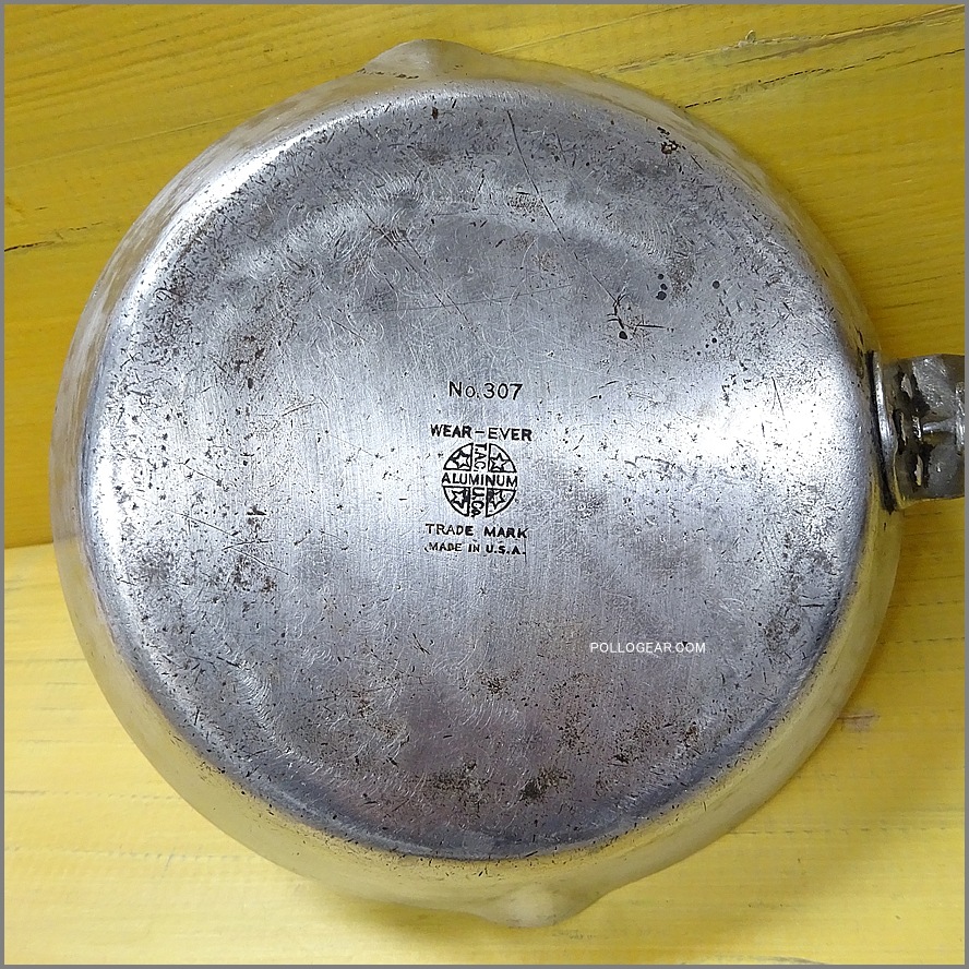 1940’s WEAR-EVER 307<BR>ビンテージ フライパン<BR>アルミフライパン USA製<BR> Aluminum Frying Pans 178㎜