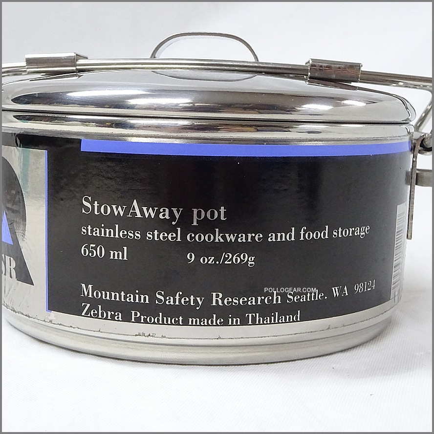 デッドストック MSR/ZEBRA<BR>1990年代 ゼブラ クッカー<BR>475㏄ Alpine Stowaway Pots<BR>アルパイン ストアウェイ ポット